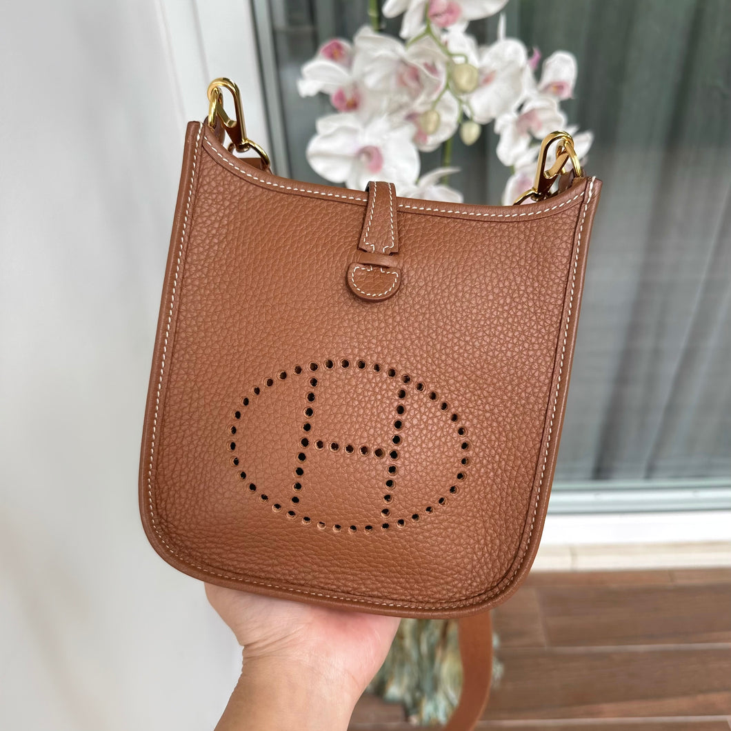 Evelyne mini in gold GHW