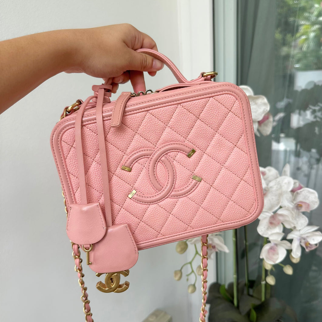Vanity Filigree in Pink Caviar GHW